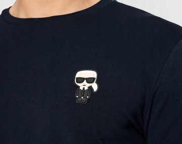 T-shirt męski Karl Lagerfeld Granatowy r. L