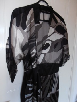 БАННЫЙ ХАЛАТ, ХАЛАТ, 100% ШЕЛК, РАЗМЕР S