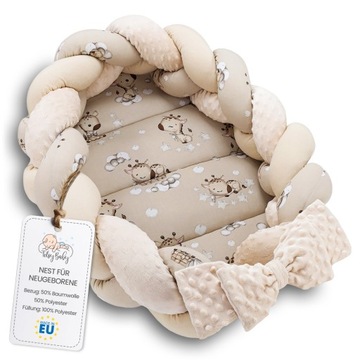 KOKON NIEMOWLĘCY GNIAZDO KOJEC 45X75 WZORY