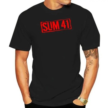 Koszulka The Rock Sum41 Reds Edition Black For Men'S Tees T-Shirt