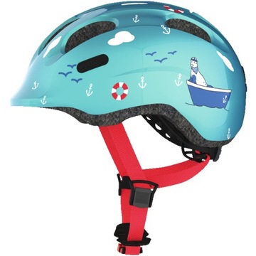 Kask rowerowy Abus Smiley 2.0 50-55 cm turkusowy