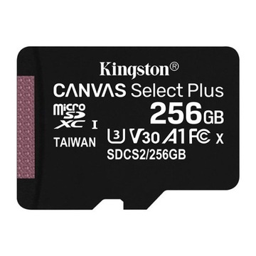 Kingston karta Canvas Select Plus, 256GB, micro SDXC, SDCS2/256GBSP, UHS-I
