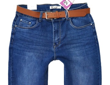 M.SARA ЖЕНСКИЕ БРЮКИ ДЛЯ ПОХУДЕНИЯ ПРЯМЫЕ ДЖИНСЫ С ДЛИННЫМ РЕМЕНЕМ