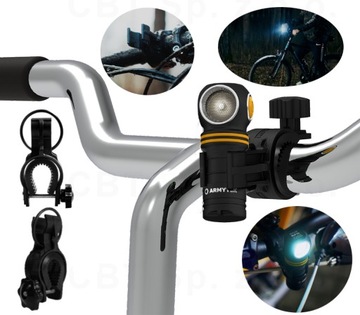 ZESTAW LAMPKA ROWEROWA LED 930LM ELF C1 MICRO BARWA CIEPŁA USB PRZÓD UCHWYT