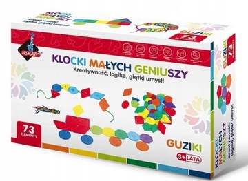 Klocki Małych Geniuszy GUZIKI kreatywne ASKATO