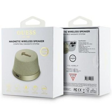 GUESS BLUETOOTH ДИНАМИК GUWSC3ALSMD ПОДСТАВКА МАГНИТНЫЙ СЦЕНАРИЙ МЕТАЛЛ ЗОЛОТО