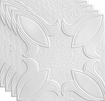 KASETONY SUFITOWE PANEL BIAŁY KWIAT LILIA 0857 1m2