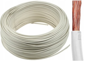 Przewód linka kabel jednożyłowy LGY 1 1mm 1mm2 biały 1x1 1m