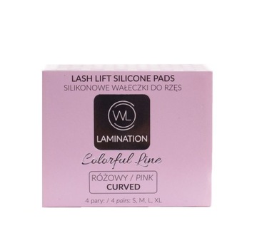 WAŁKI DO LAMINACJI RZĘS SILIKONOWE RÓŻ CURVED WL