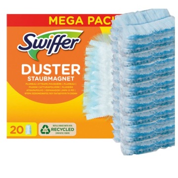 Запасные вставки SWIFFER Duster Duster Mega Pack, 20 шт., пылевой магнит