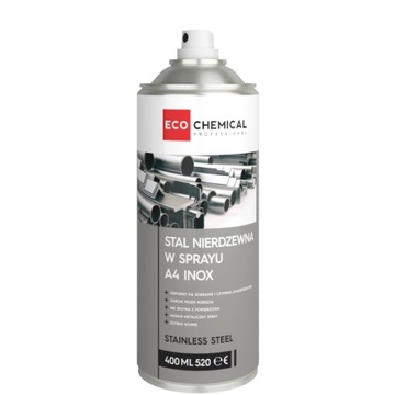 FARBA STAL NIERDZEWNA W SPRAYU INOX ECOCHEMICAL