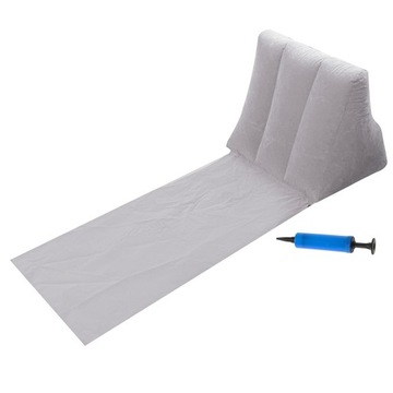 ПЛЯЖНЫЙ КОВРИК, НАДУВНОЙ ПЛЯЖНЫЙ СТУЛ СО СПИНКОЙ, СЕРЫЙ