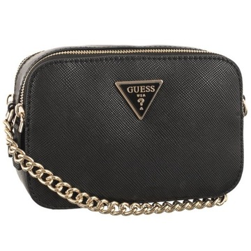 Damska Mała Torebka Listonoszka Guess Noelle Crossbody Czarna