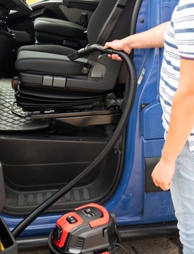 ODKURZACZ PRZEMYSŁOWY SUCHO MOKRO BEZWORKOWY GNIAZDO 2000W OTRZĄSACZ METAL