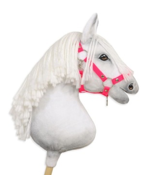 Недоуздок регульований для коня Hobby Horse A3 - неон рожевий
