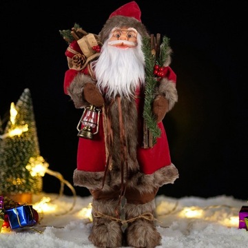 Фигурка Деда Мороза Декоративный Орнамент Традиционный Настольный 45см