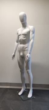 МАНЕКЕН В ПОЛНУЮ ТЕЛУ, БЕЛЫЙ БЛЕСК
