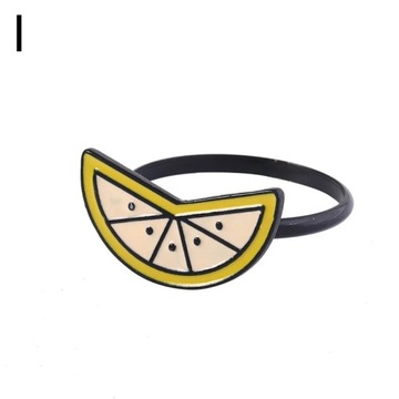 1PC Cute Fruit Shape Napkin Rings Metal Napkin Holder Cloth Paper Napkins