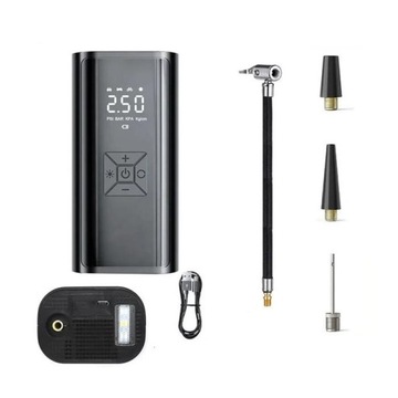 Pompka elektryczna kompresor do roweru auta piłki opon 150 Psi 6000mAh