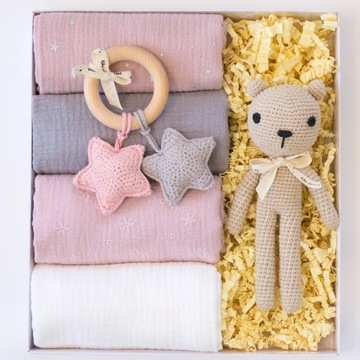 LIKEMOSES PREZENT BABY SHOWER CHRZEST WYPRAWKA PIELUSZKI PRZYTULANKA