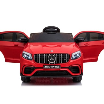 MERCEDES BENZ GLC 63S АККУМУЛЯТОРНЫЙ АВТОМОБИЛЬ ПИЛОТ КОЖА 4x4 МЯГКИЕ КОЛЕСА EVA