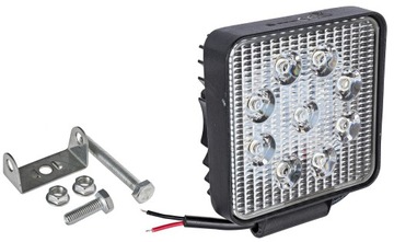 ГАЛОГЕННАЯ СВЕТОДИОДНАЯ РАБОЧАЯ ЛАМПА 27Вт 12В 24В 9-LED 2 шт.