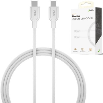 KABEL JCPAL USB-C MOCNY WYTRZYMAŁY PRZEWÓD W OPLOCIE 200CM FLEXLINK
