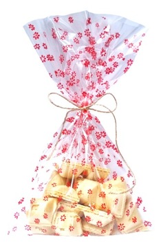 ДЕКОРАТИВНЫЕ целлофановые пакеты красные 15х25 25 CGC