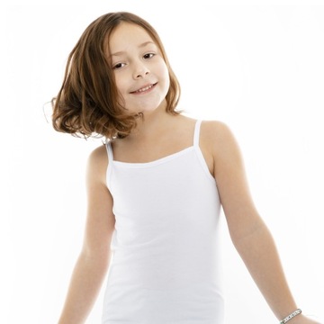 PODKOSZULKA RAMIĄCZKA 140 BAWEŁNA BIAŁA DZIEWCZĘCA KOMUNIJNA PODKOSZULEK