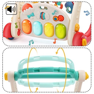 ИНТЕРАКТИВНЫЙ ОБРАЗОВАТЕЛЬНЫЙ КОВрик WALKER PUSH PIANO TABLE ДЛЯ МАЛЫШЕЙ