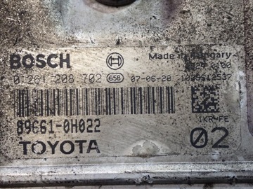 CITROEN C1 I 05-08 1.0 JEDNOTKA MOTORU 89661-0H022