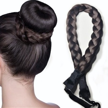 Ободок для волос из косы, цвет натуральный БЛОНД.