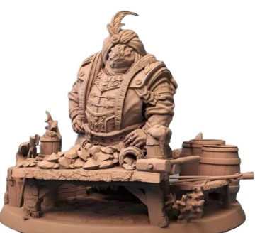 Dragonborn Gemstone Peddler with Shop