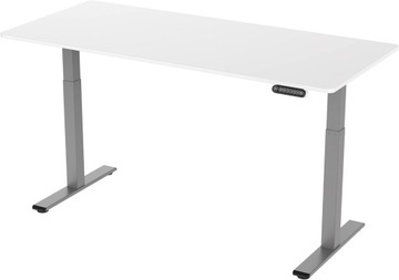 E.For.U Stelaż do biurka z regulacją wysokości 180 x 80 cm Srebrny, Ż762