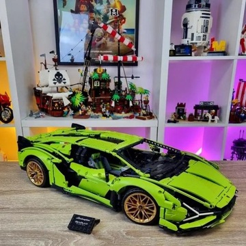 Zestaw Klocków do Złożenia Lamborghini SIAN 1:7 3696 klocków BLOCKS