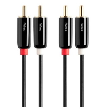 Kabel 2x Cinch - 2x Cinch RCA M/M Gold 3m. iWires