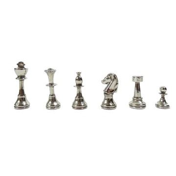 Эксклюзивные латунные шахматные фигуры Staunton S32BLA 28x28см