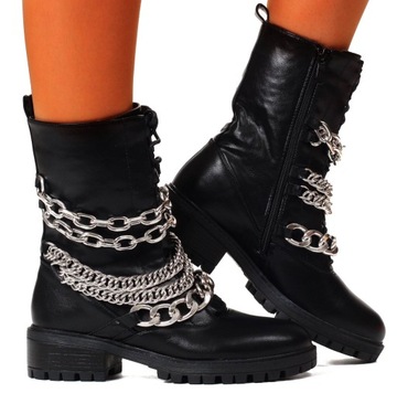 GLANY BOTKI DAMSKIE BUTY TRAPERY OCIEPLANE SUWAK