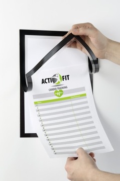 РАМКА ПРОЧНАЯ DURAFRAME ПРИМЕЧАНИЕ A4, ЧЕРНАЯ Прочная