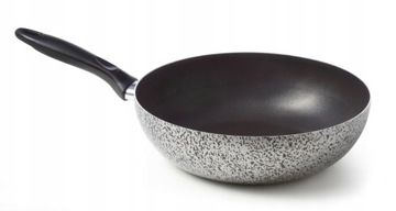 Patelnia głęboka wysoka WOK na GAZ 32 cm