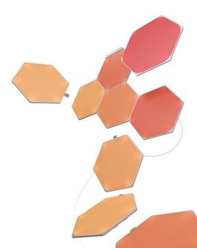 Набор Nanoleaf Shapes Hexagons из 15 декоративных современных светодиодных панелей