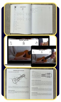 3 КНИГИ ДЛЯ ОБУЧЕНИЯ ИГРЕ НА УКУЛЕЛЕ, ПАКЕТ ДЛЯ НАЧИНАЮЩИХ, ВИДЕО КУРС ИГРЫ