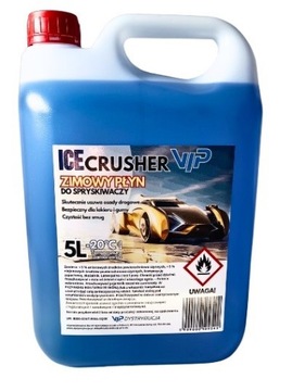 Zimowy Płyn Do Spryskiwaczy Ice Crusher 5L -20C Zamarzania ETANOL