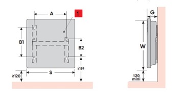 Atlantic F127 настенный электрический обогреватель мощностью 1500 Вт.
