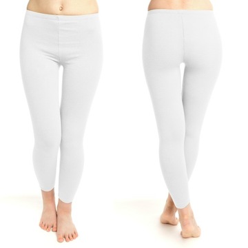 LEGGINSY GETRY LEGINSY POLSKIE XXL 44 BAWEŁN Białe