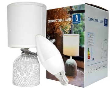 NOWOCZESNA LAMPA LAMPKA STOJĄCA NA KOMODE STOLIK