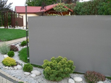 Mata na ogrodzenia 100% POLIPROPYLEN Decomat grafitowa 5m x 1,2m MEGAMOCNA