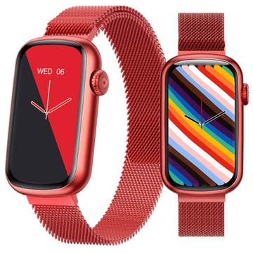 ZEGAREK SPORTOWY SMARTWATCH SMARTBAND OPASKA SPORTOWA AMOLED MENU POLSKIE