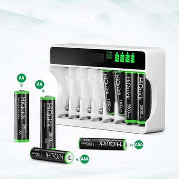 БЫСТРОЕ ЗАРЯДНОЕ УСТРОЙСТВО ДЛЯ АККУМУЛЯТОРОВ AA И AAA NI-MH/NI-CD УНИВЕРСАЛЬНОЕ