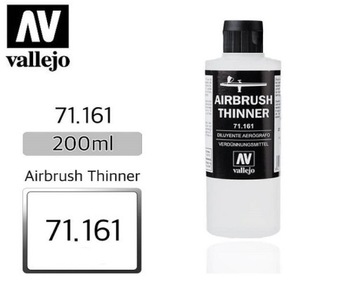 Vallejo 71161 Airbrush Thinner 200ml - rozcieńczalnik farb do aerografu 24H